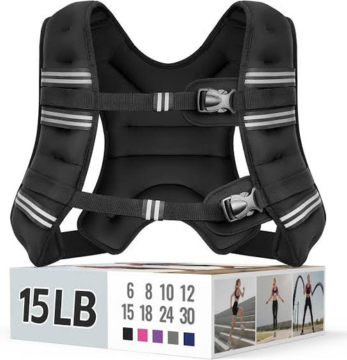 Weighted Vest for Men & Women – Adjustable Fitness Training Vest 10LBS